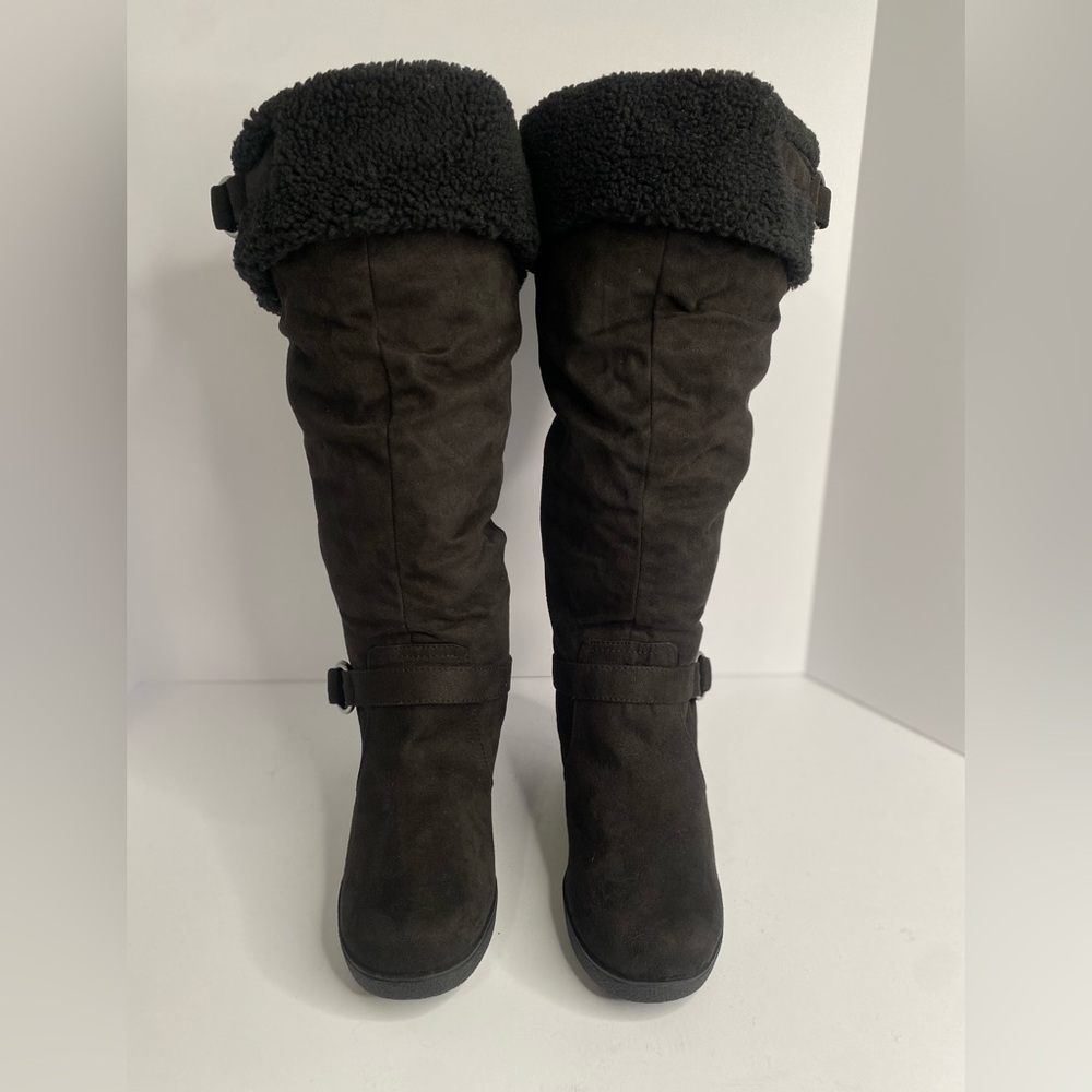 Lane Bryant | Knee High | Wedge | Black Boots | Women’s Size 11